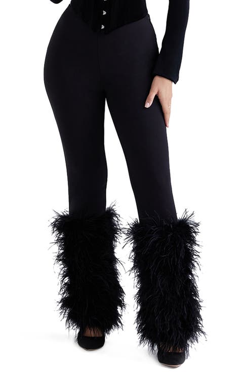 Nicolette Feather Trim Pants