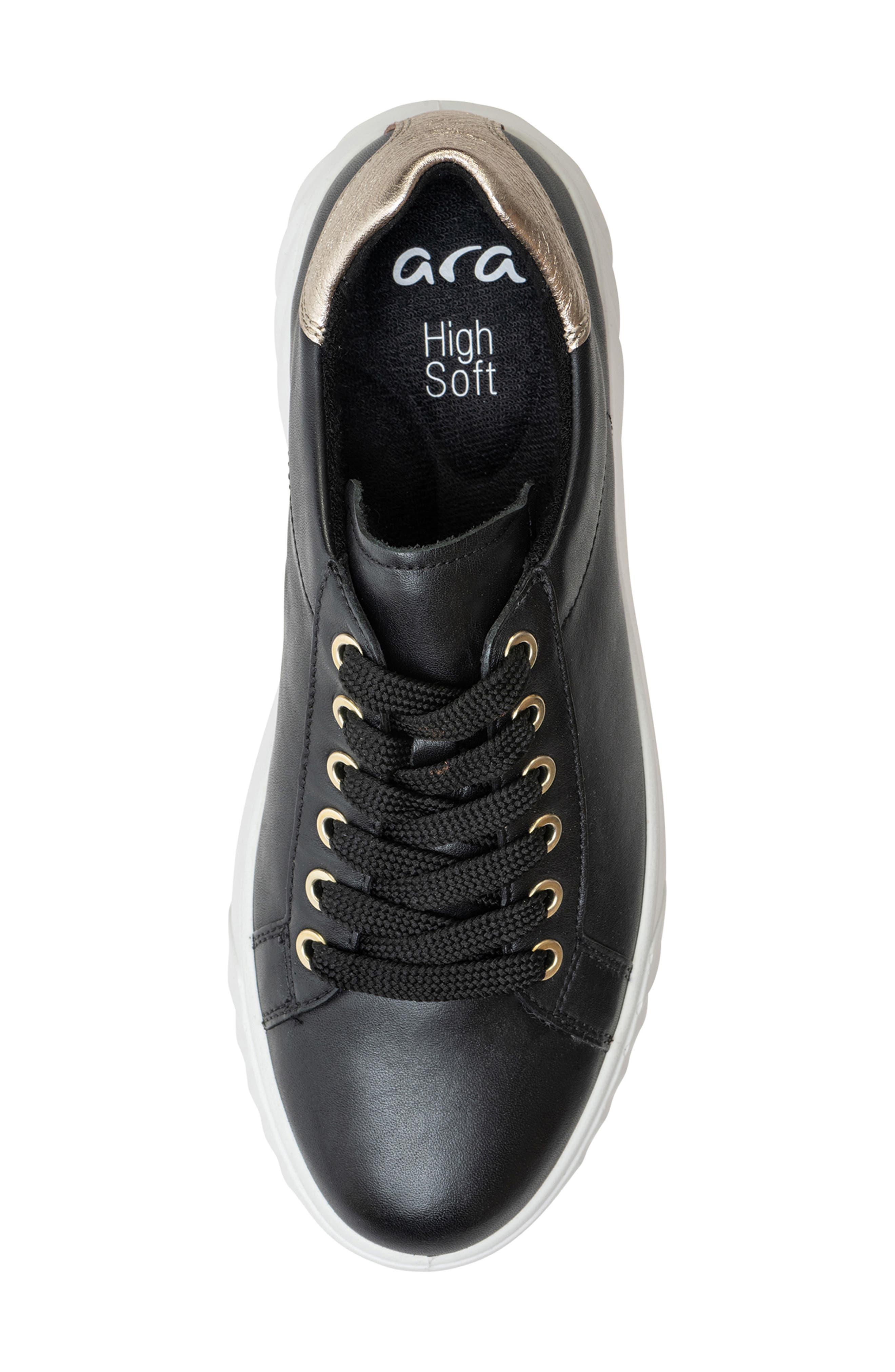 ara Mikky Platform Sneaker, Alternate, color, Black W Platinum