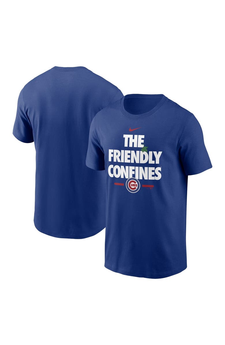 Nike Men's Nike Royal Chicago Cubs The Friendly Confines Local Team T-Shirt, Main, color,