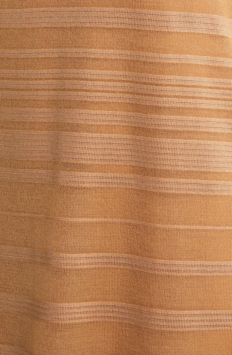 Misook Tonal Stripe Balloon Sleeve Tunic Sweater, Alternate, color, Italian Clay