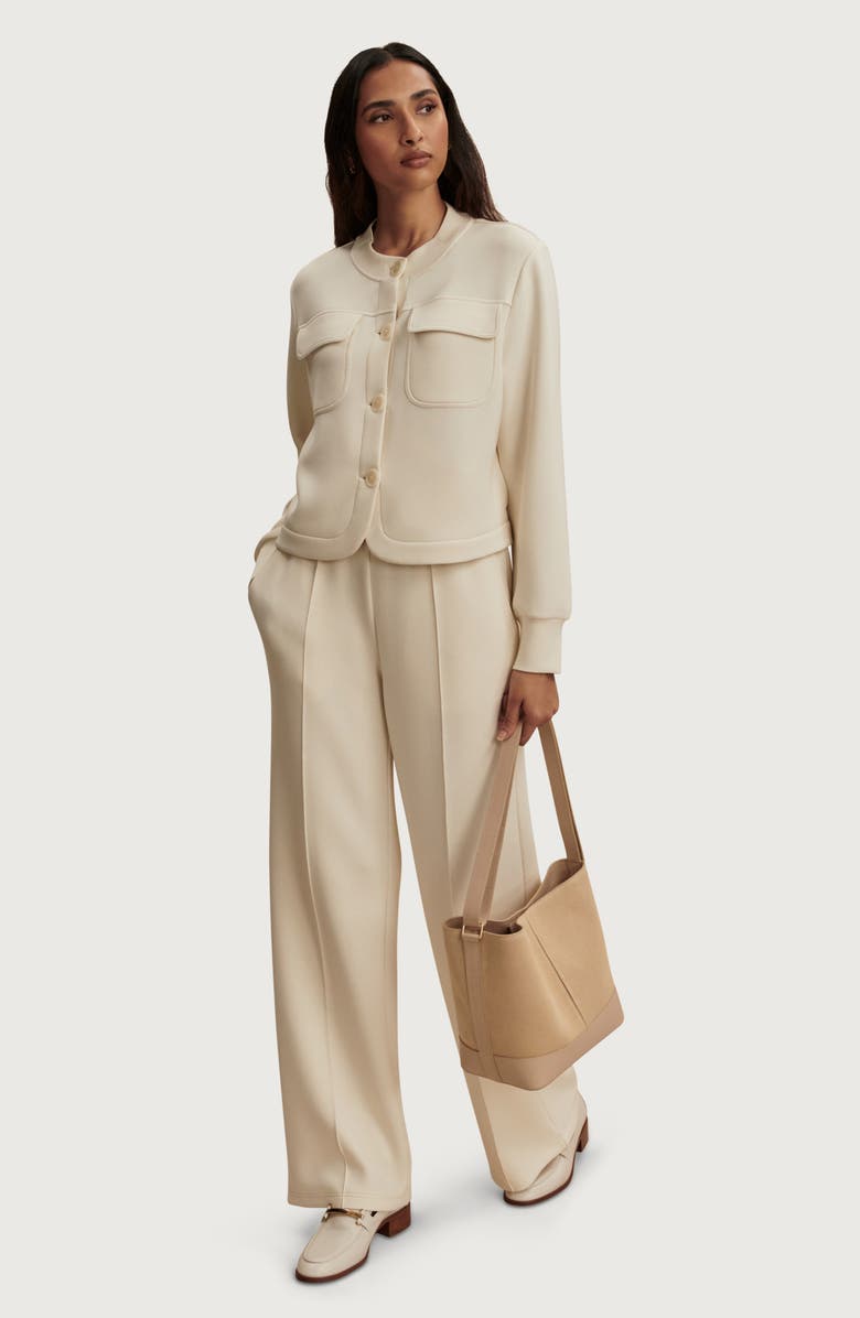 Varley Hartwell Button Front Sweater, Alternate, color, Pristine