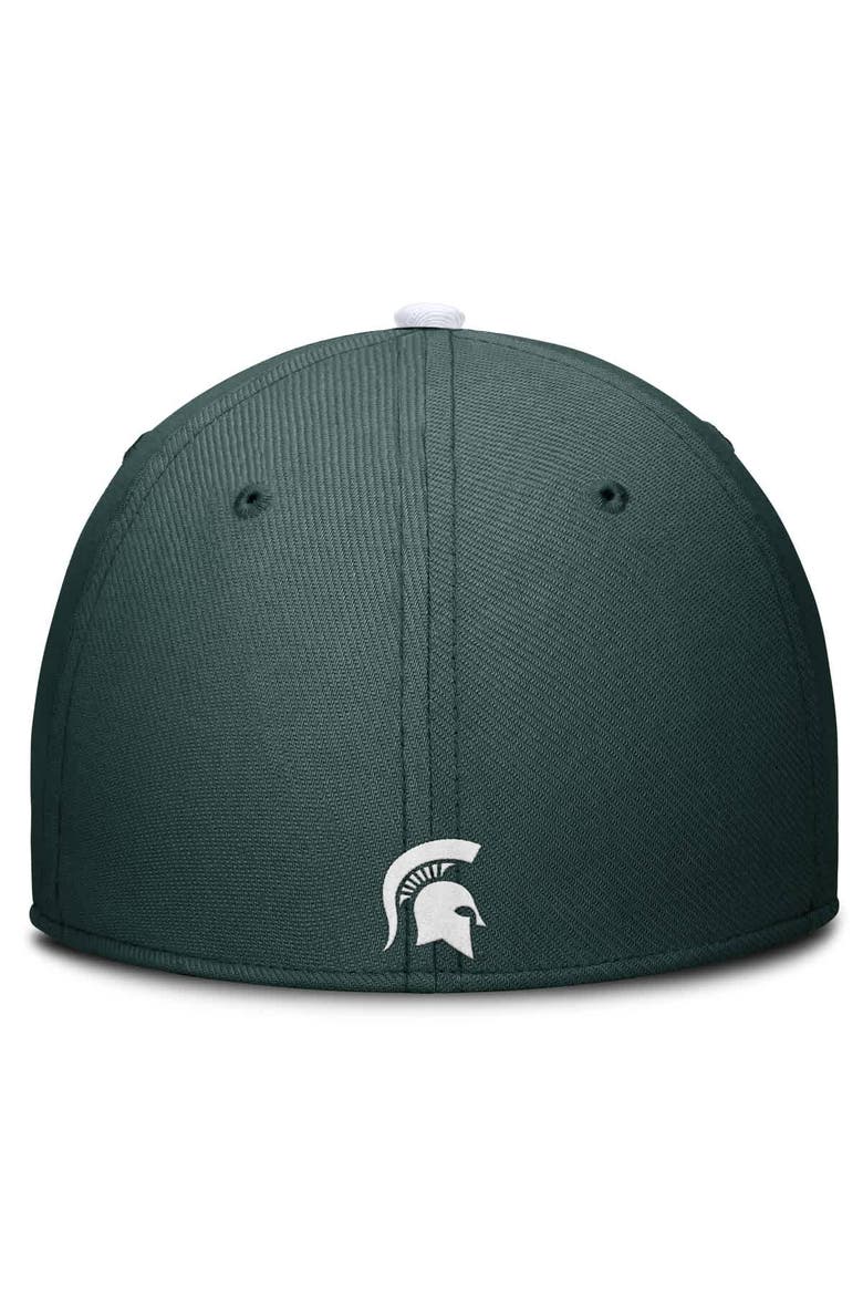 Men's Nike Green Michigan State Spartans Primetime Rise Swoosh Flex Hat, Alternate, color, Green