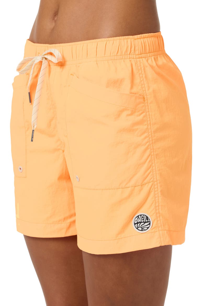 Wedge Board Shorts, Alternate, color, NEON APRICOT NECTAR