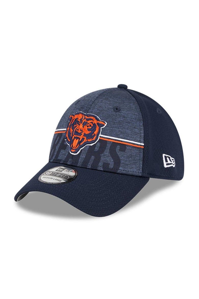 Men's New Era Navy Chicago Bears 2023 NFL Training Camp Alternate Logo 39THIRTY Flex Fit Hat, Main, color, Navy