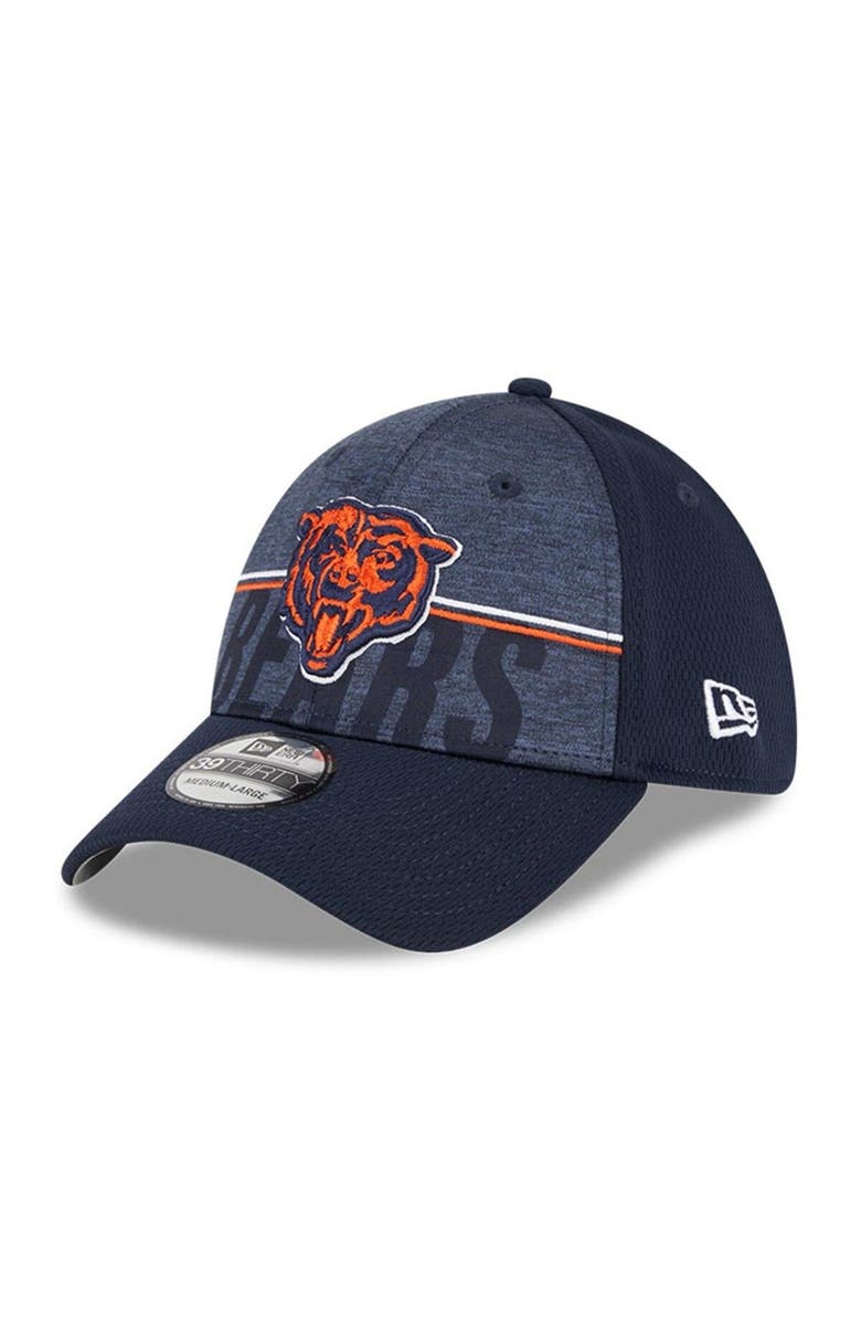 New Era Men's New Era Navy Chicago Bears 2023 NFL Training Camp Alternate Logo 39THIRTY Flex Fit Hat, Main, color, 