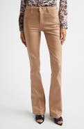 L'AGENCE Marty Coated High Waist Flare Leg Jeans