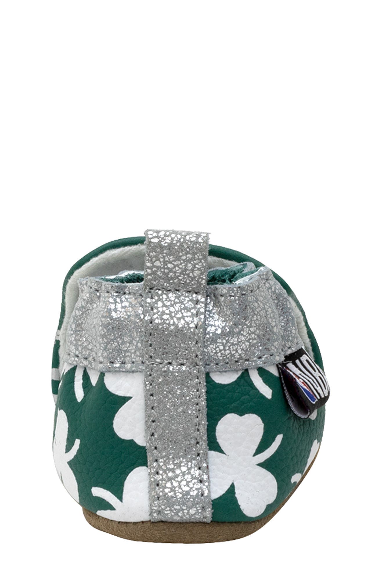 Robeez<sup>®</sup> Boston Celtics Crib Shoe, Alternate, color, 
