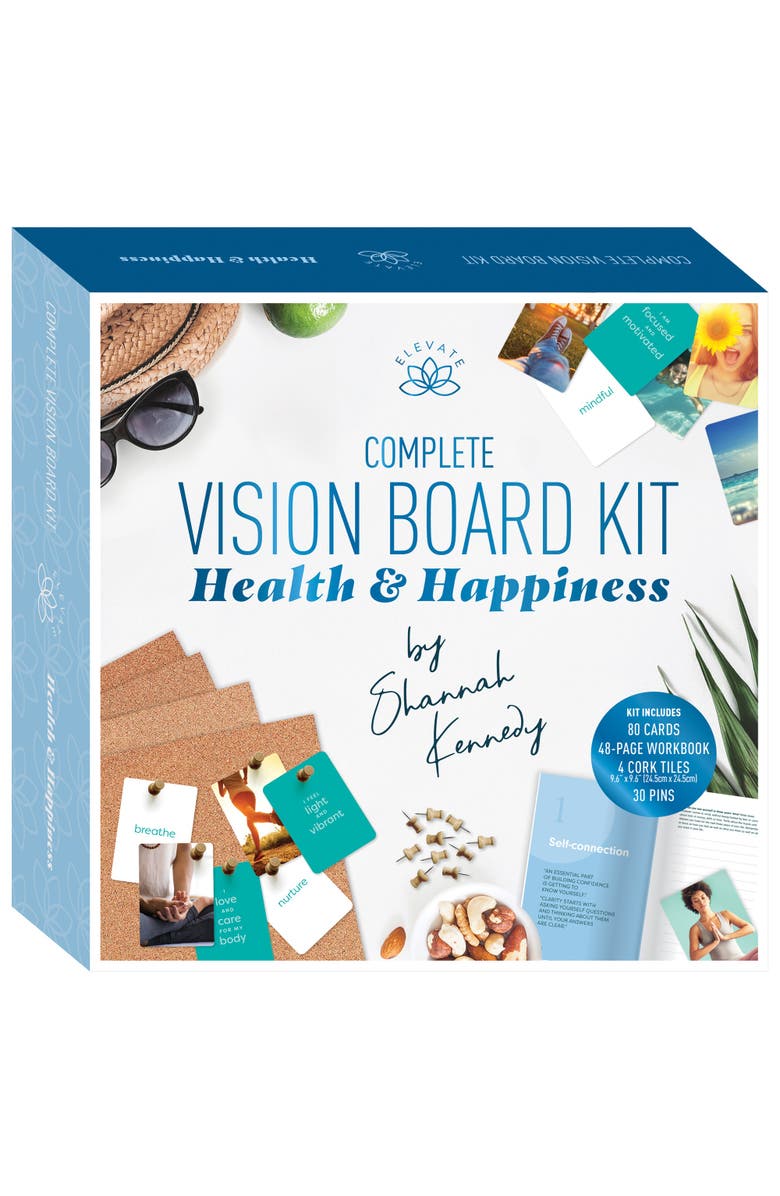 Elevate Complete Vision Board Kit, Health & Happiness, Wellness Goal Setting, Main, color, Multicolored
