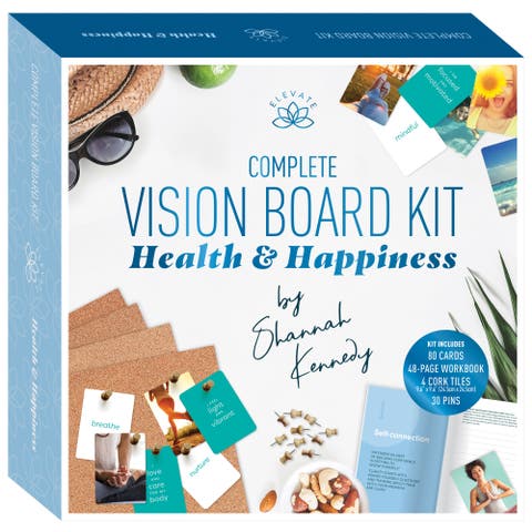 Complete Vision Board Kit, Health & Happiness, Wellness Goal Setting