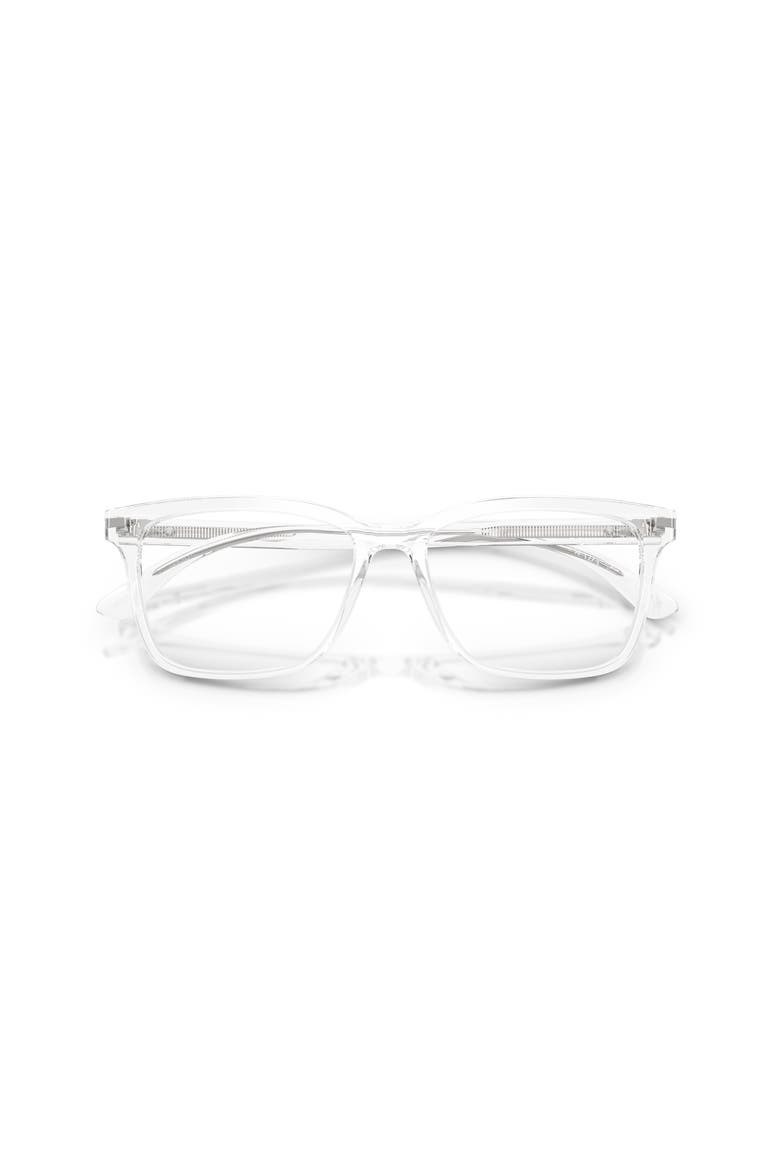 56mm Rectangle optical glasses, Alternate, color, Transparent