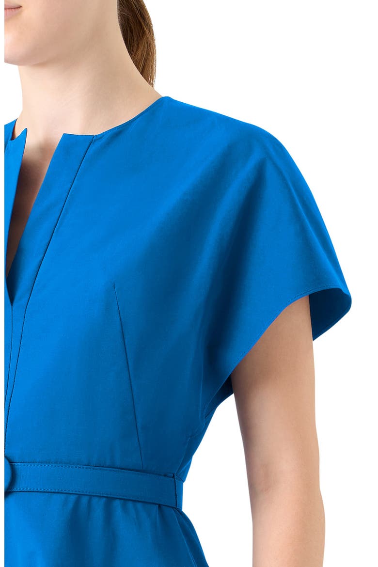 Belted Techno Maxi Dress, Alternate, color, COBALT BLUE