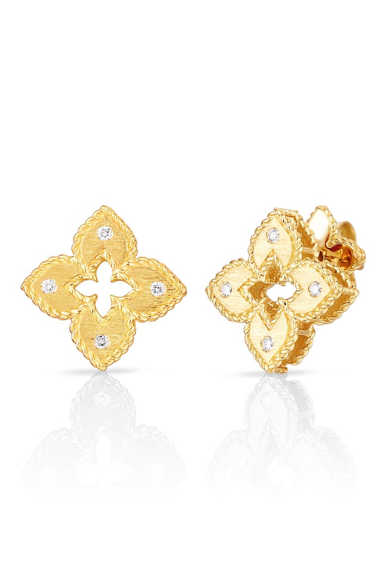 Venetian Princess Diamond Stud Earrings, Main, color, YG