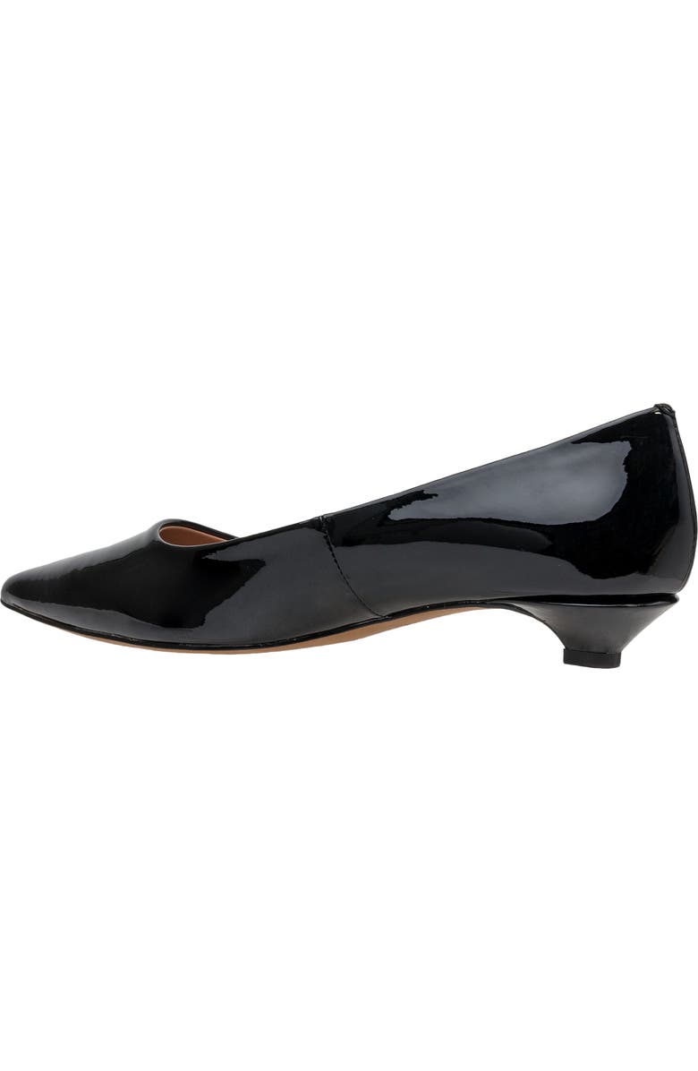 Linea Paolo Banks Patent Kitten Heel Pointed Toe Pump, Alternate, color, Black
