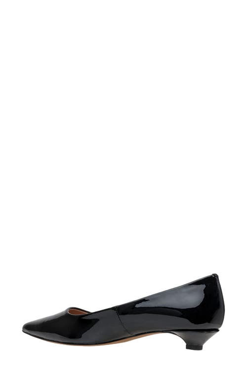Linea Paolo Patent Pointed Toe Pump In Black