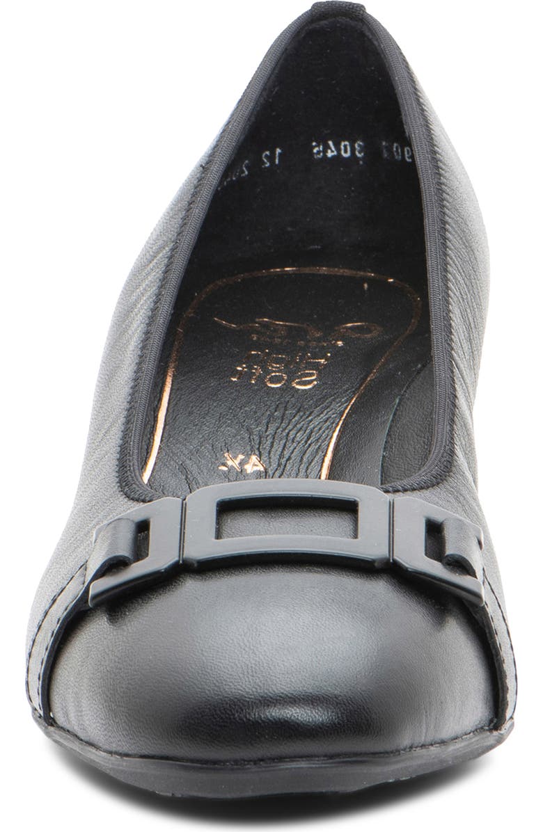 ara Gallant 2 Pump, Alternate, color, Black/Leather