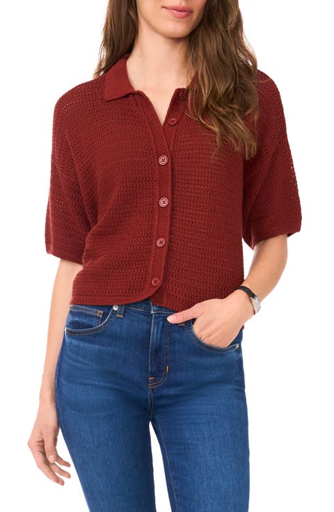 Cotton Short Sleeve Cardigan