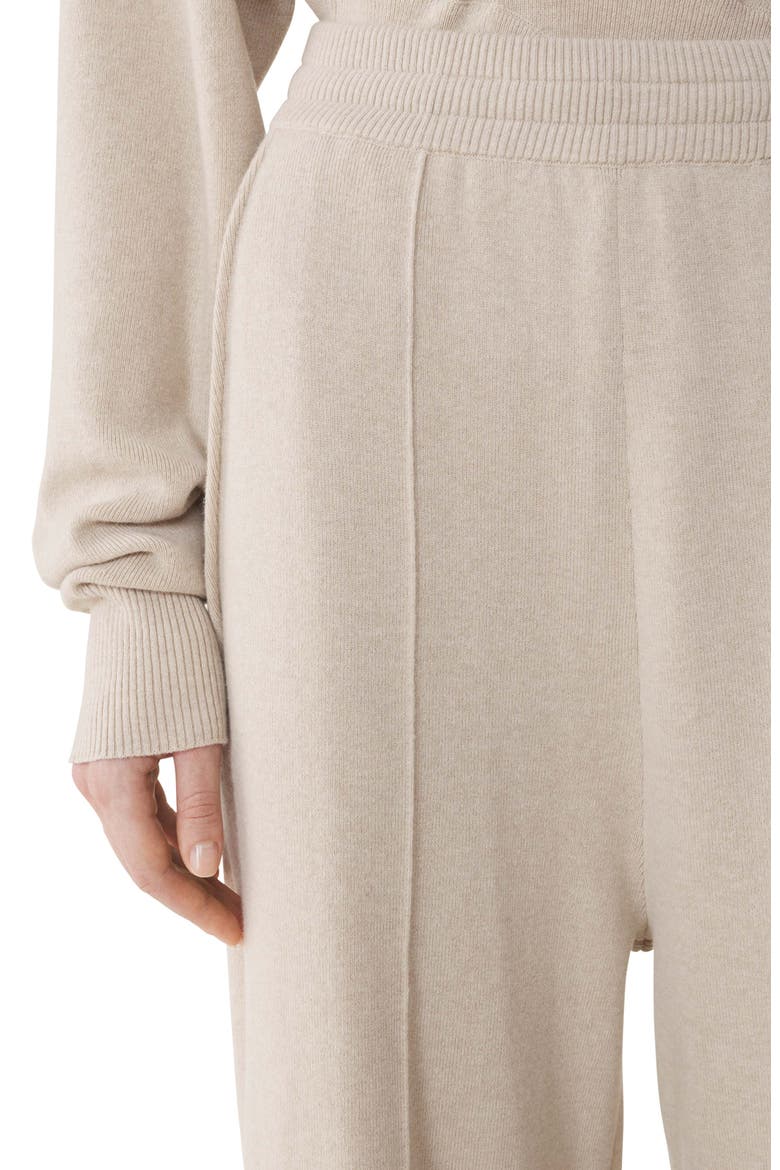 Straight-Leg Pants In Wool And Cashmere, Alternate, color, Moon