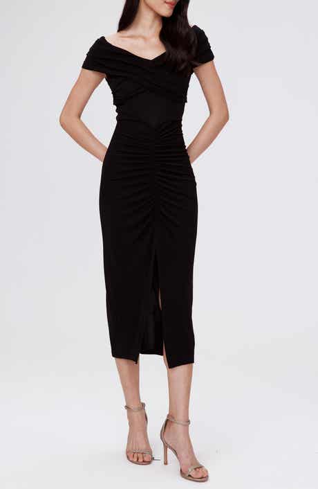 Stephen Portrait Neck Midi Dress