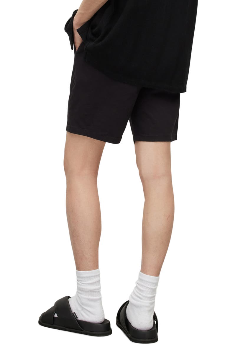 AllSaints Neiva Flat Front Stretch Twill Shorts, Alternate, color,