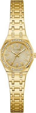 GUESS Pixie Crystal Dial Bracelet Watch, 25mm