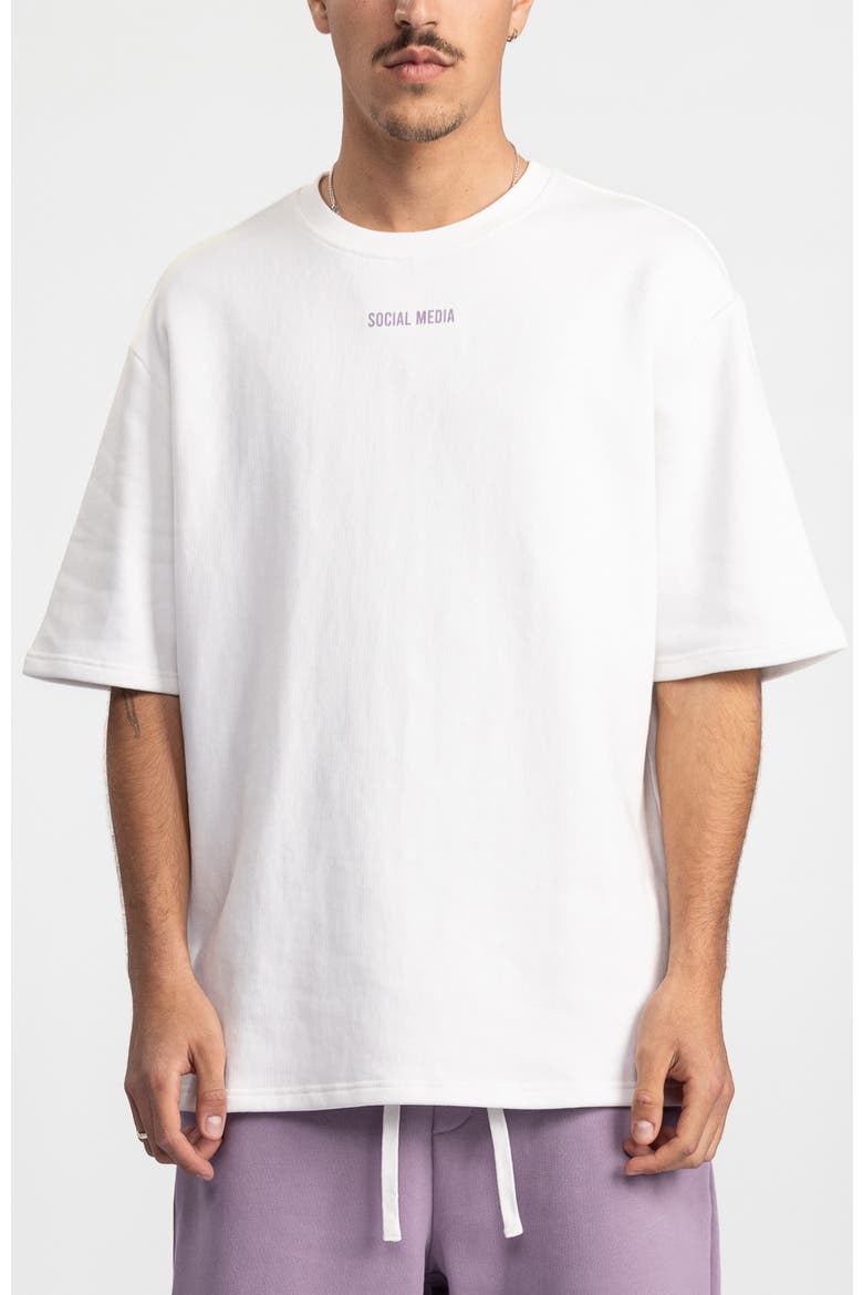 Social Media Fashion T-shirt, Main, color, White