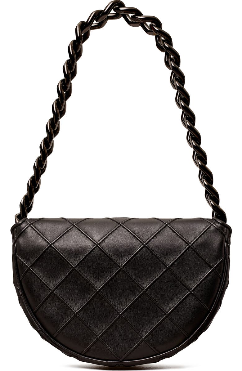 Tory Burch Mini Fleming Soft Crescent Shoulder Bag, Alternate, color,