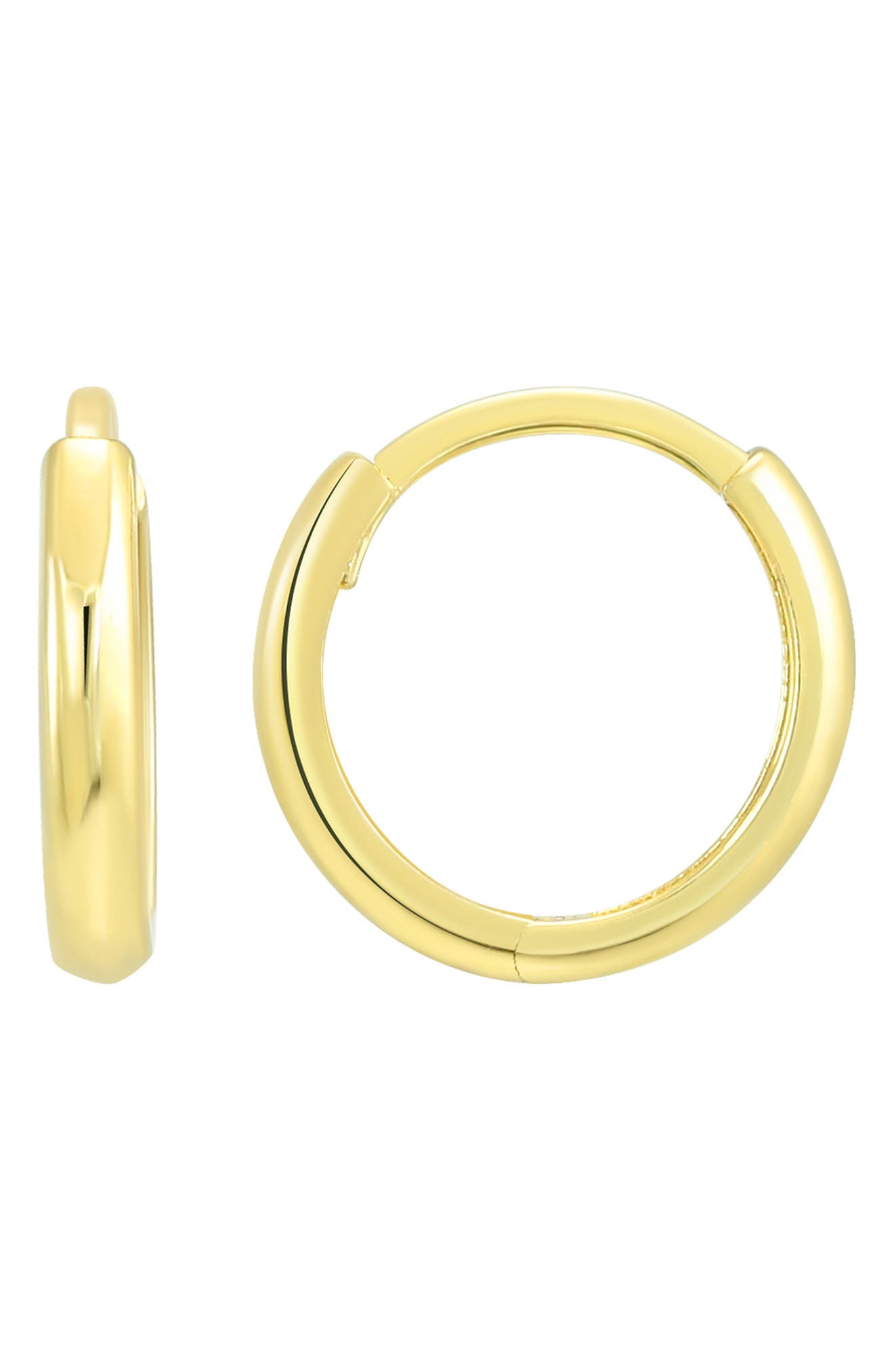 CANDELA JEWELRY 14K Gold Mini Huggie Hoop Earrings