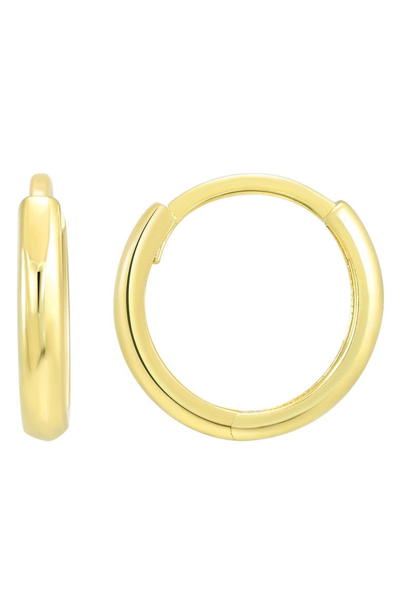 CANDELA JEWELRY 14K Gold Mini Huggie Hoop Earrings, Main, color, Gold