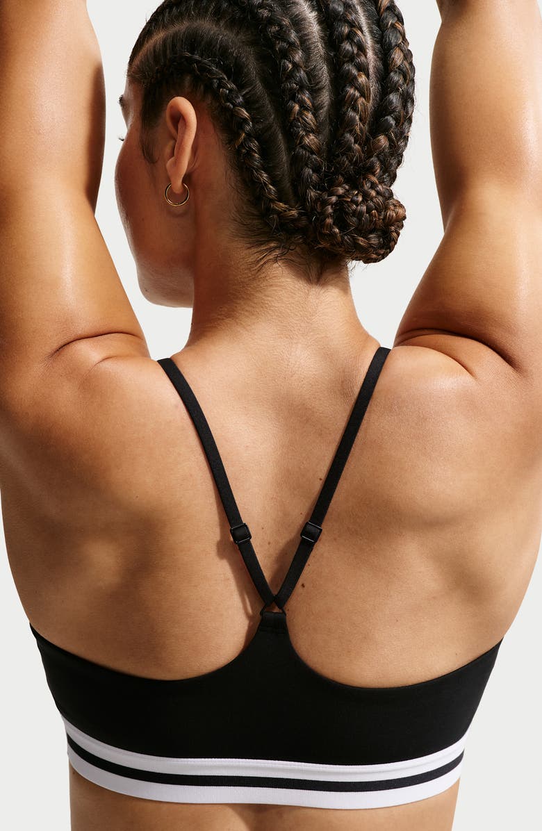 Nike Indy Dri-FIT Sports Bra, Alternate, color, Black/ White/ Black/ White