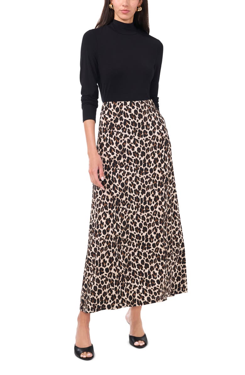 Vince Camuto A-Line Midi Skirt, Alternate, color, Rich Black