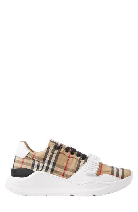 BURBERRY バーバリー メンズ スニーカー ベージュ コットン BURBERRY バーバリー スニーカー スニーカー ベージュ系