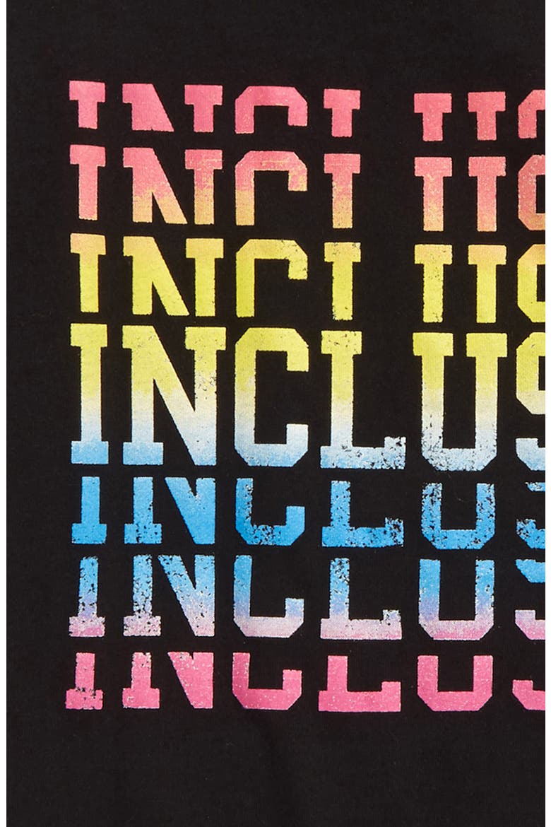 Kids' Oversize Graphic Tee, Alternate, color, BLACK MULTI INCLUSION