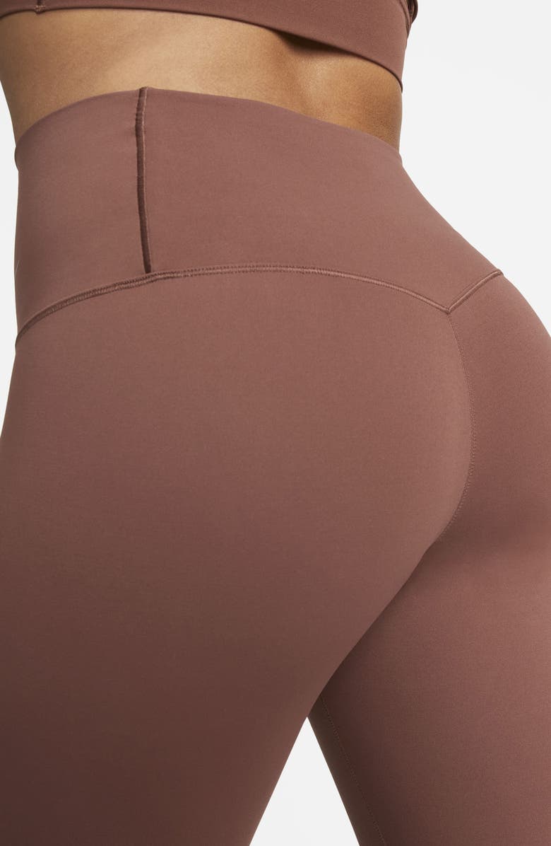 Nike Zenvy Gentle-Support High-Waisted 7/8 Leggings, Alternate, color, Dark Pony/ Black