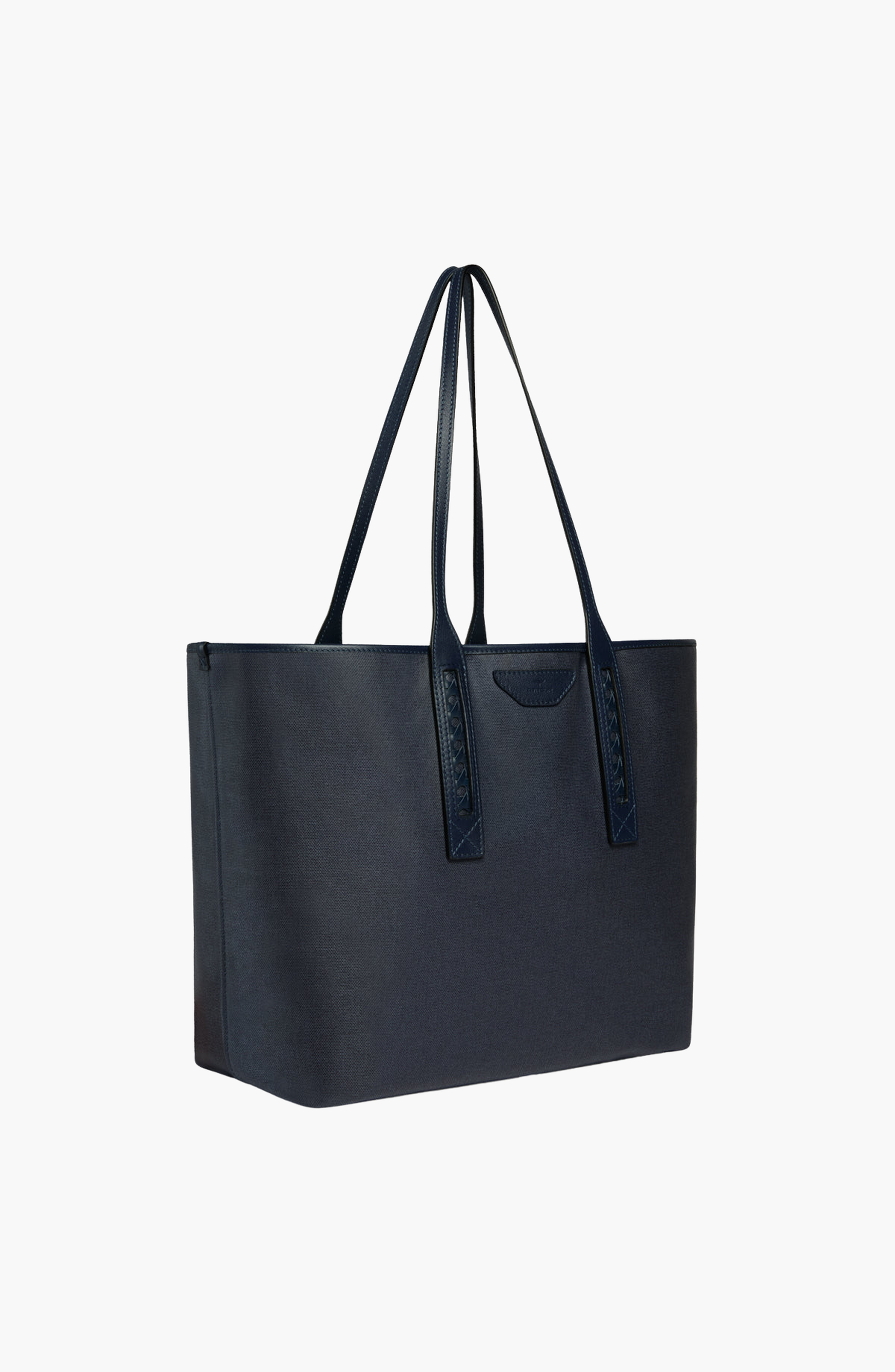 Aviteur Newport Supple Canvas Water-Resistant Tote Bag, Alternate, color, Blu Nautico