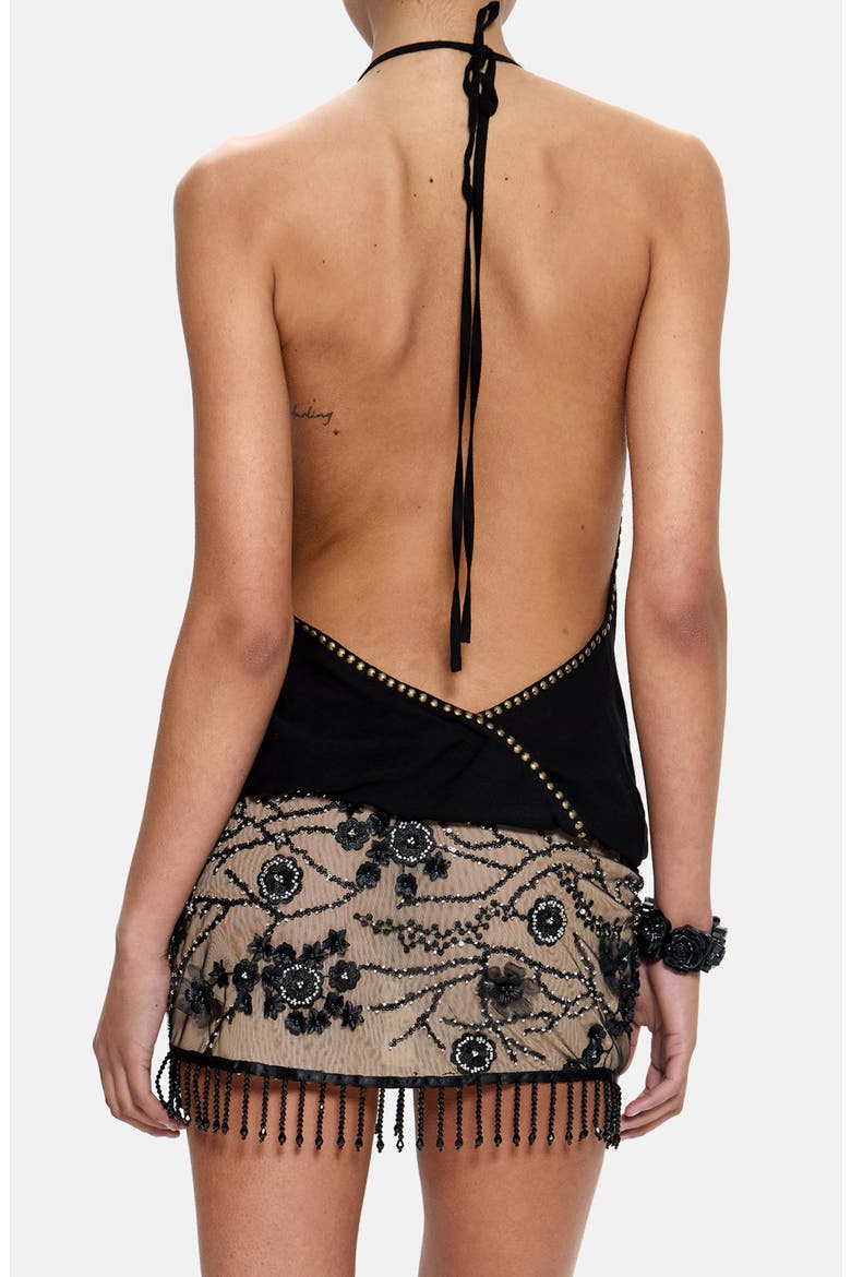 JADED LONDON Tatiana Backless Studded Top (Women) | Nordstrom