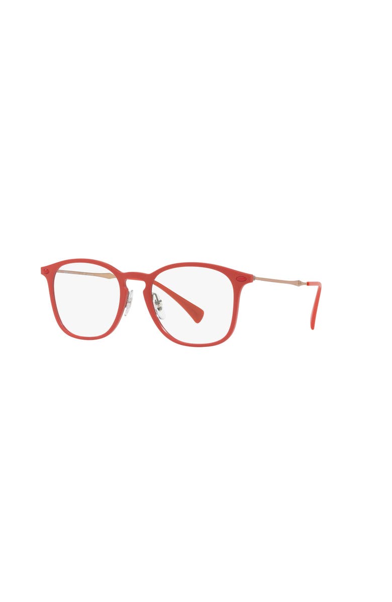 Ray-Ban 50mm Square optical glasses, Main, color, Red