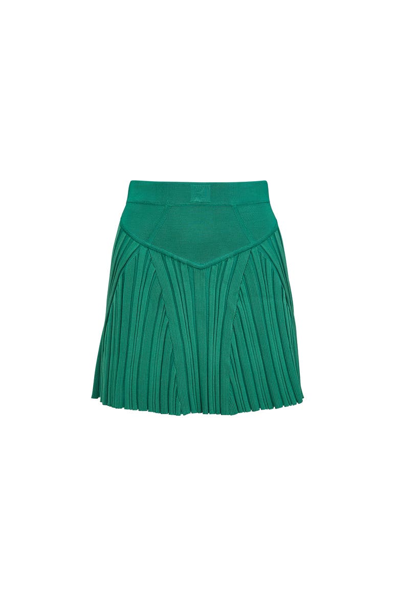 Rib Flared Skirt, Alternate, color, Lucky