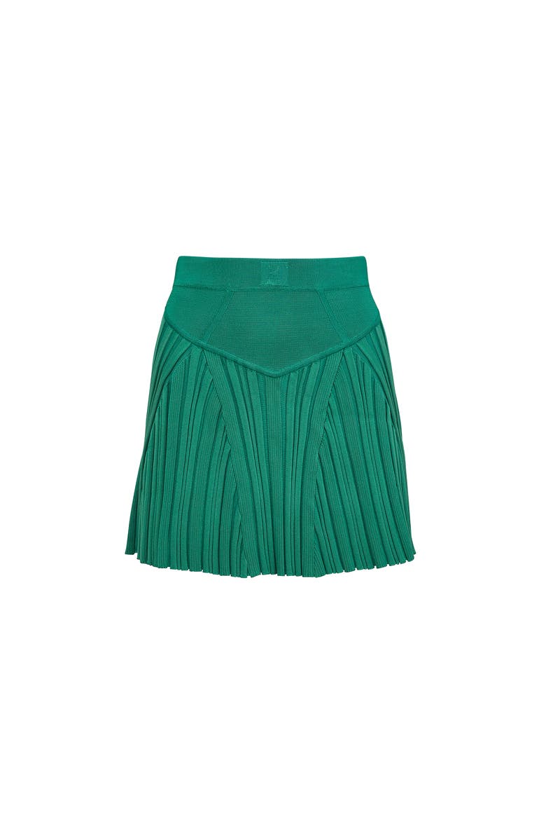 Fleur Du Mal Rib Flared Skirt, Alternate, color, Lucky