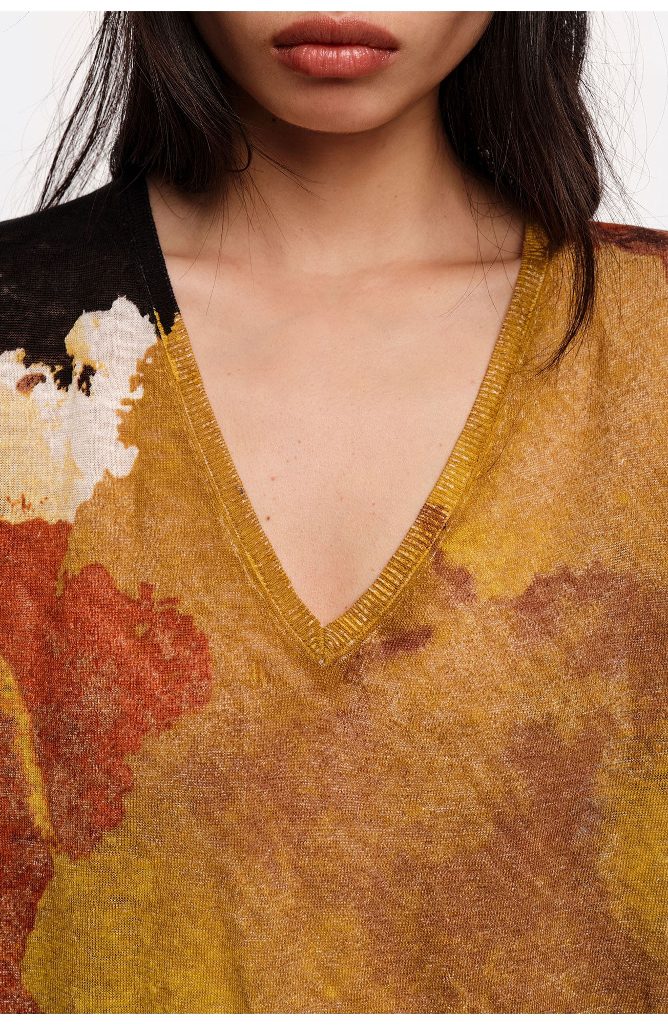 Long Straight-Fit Linen Sweater - image 2