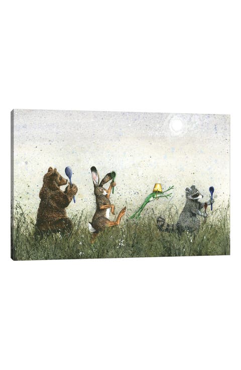 Spoon! by Maggie Vandewalle Canvas Wall Art - 12"x8"