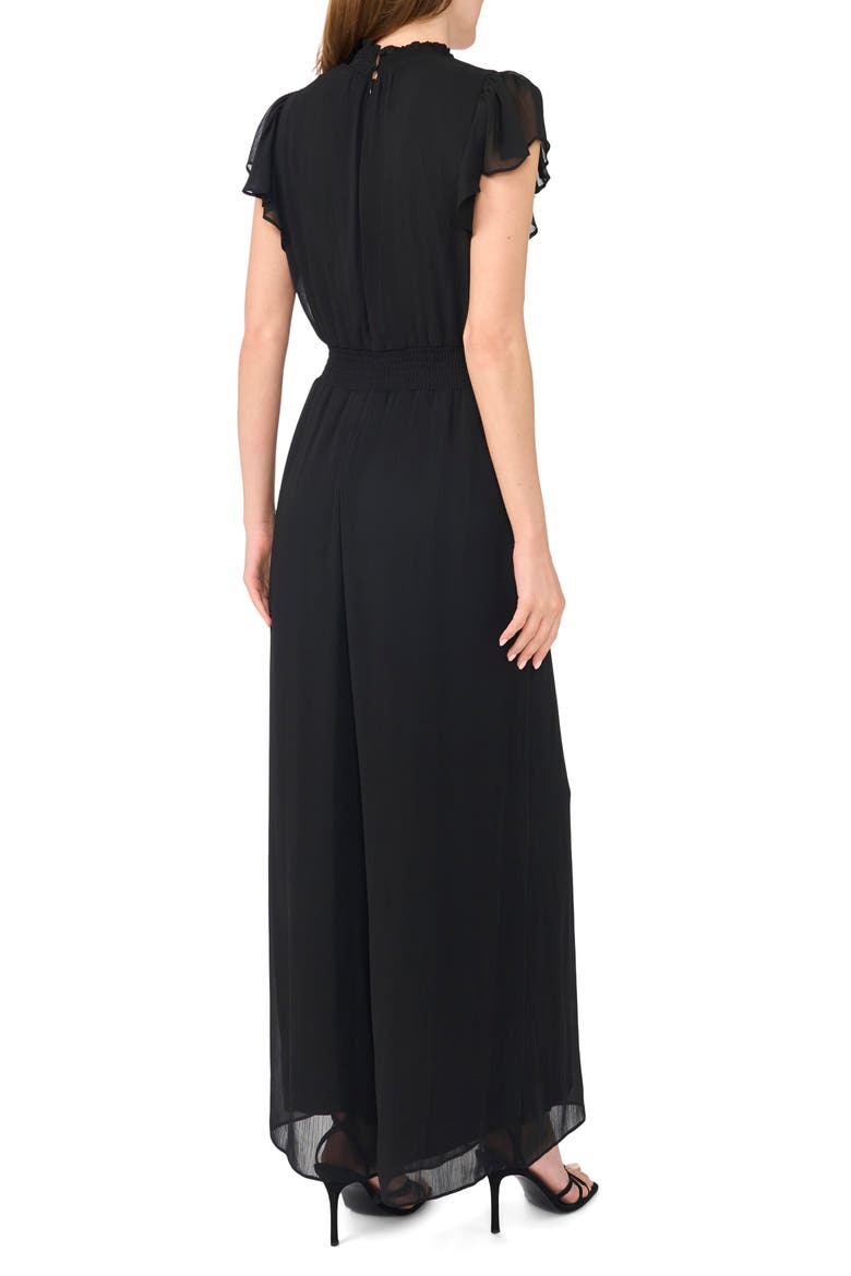 Smocked Waist Jumpsuit, Alternate, color, RICH BLACK