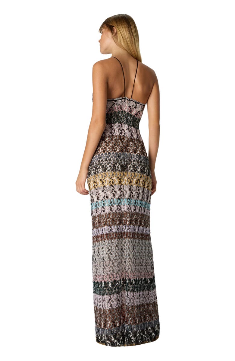 Missoni Long Dress With Embroidered Lace, Alternate, color, Multicoloured