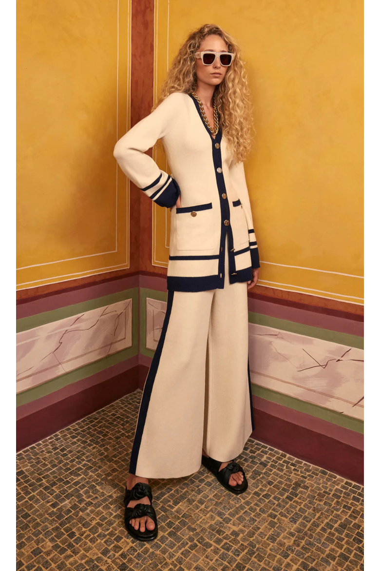 Ribera Knit Trousers, Alternate, color, Ivory