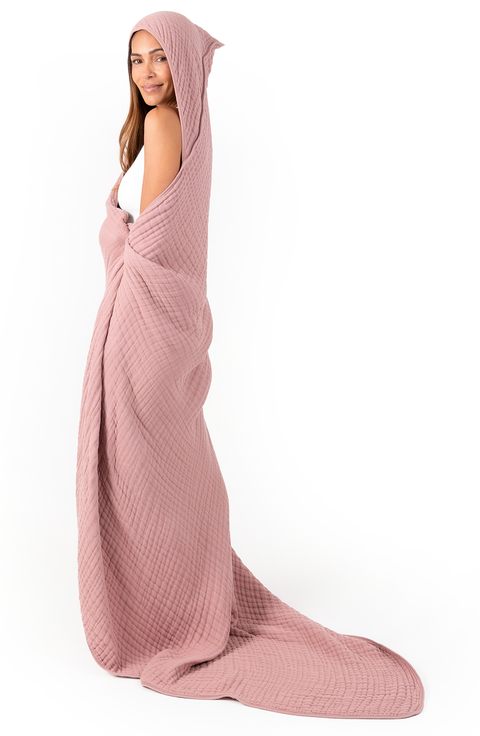 Adult Muslin Hooded Towel