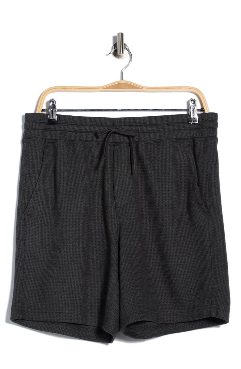 Z by Zella Waffle Knit Shorts, Alternate, color, Grey Dark Charcoal Heather