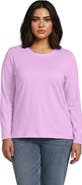 Lands' End Supima Cotton Long Sleeve Crewneck T-Shirt