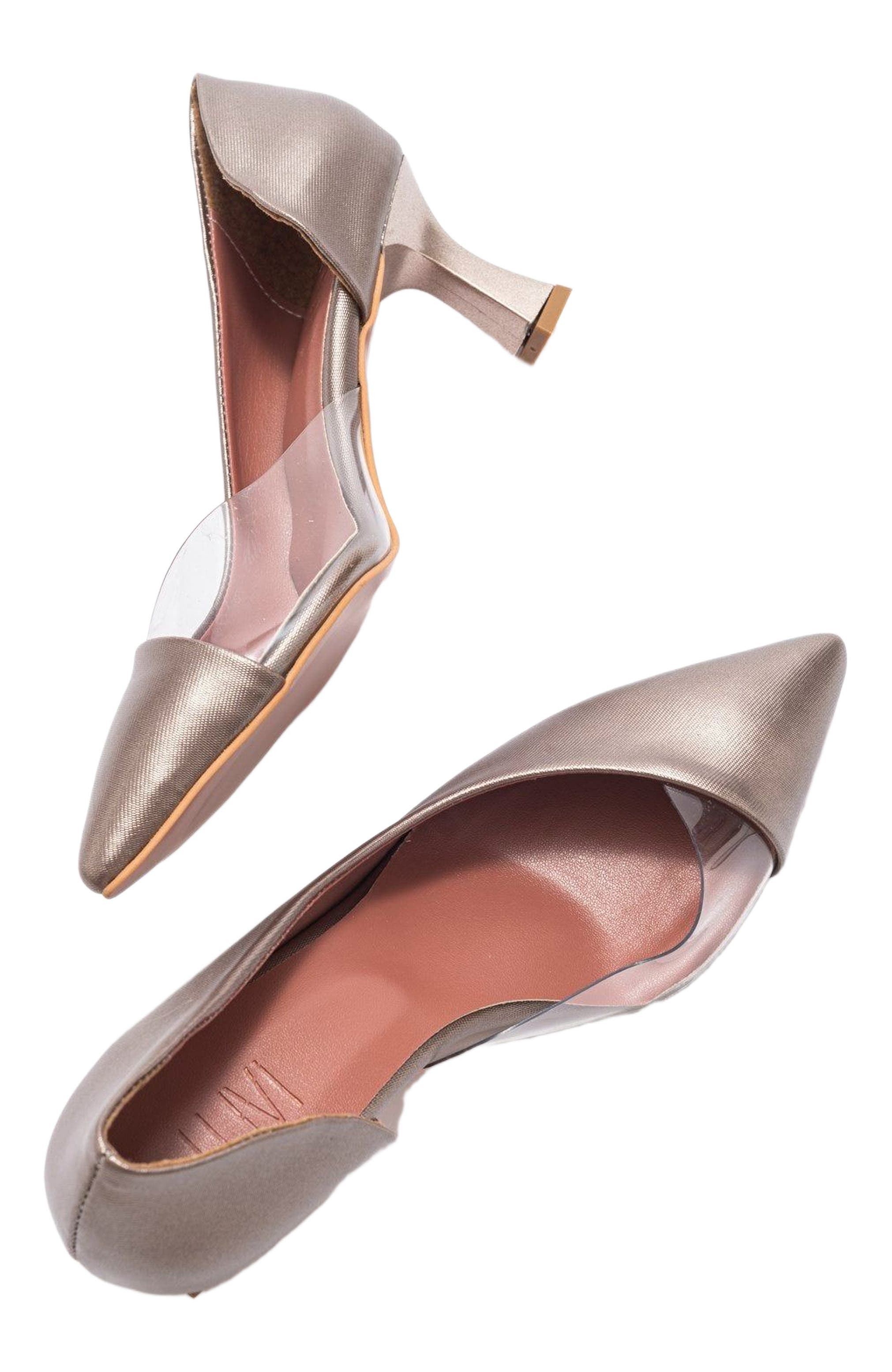 Vera Pointed Toe Pump, Alternate, color, Copper Faux Leather