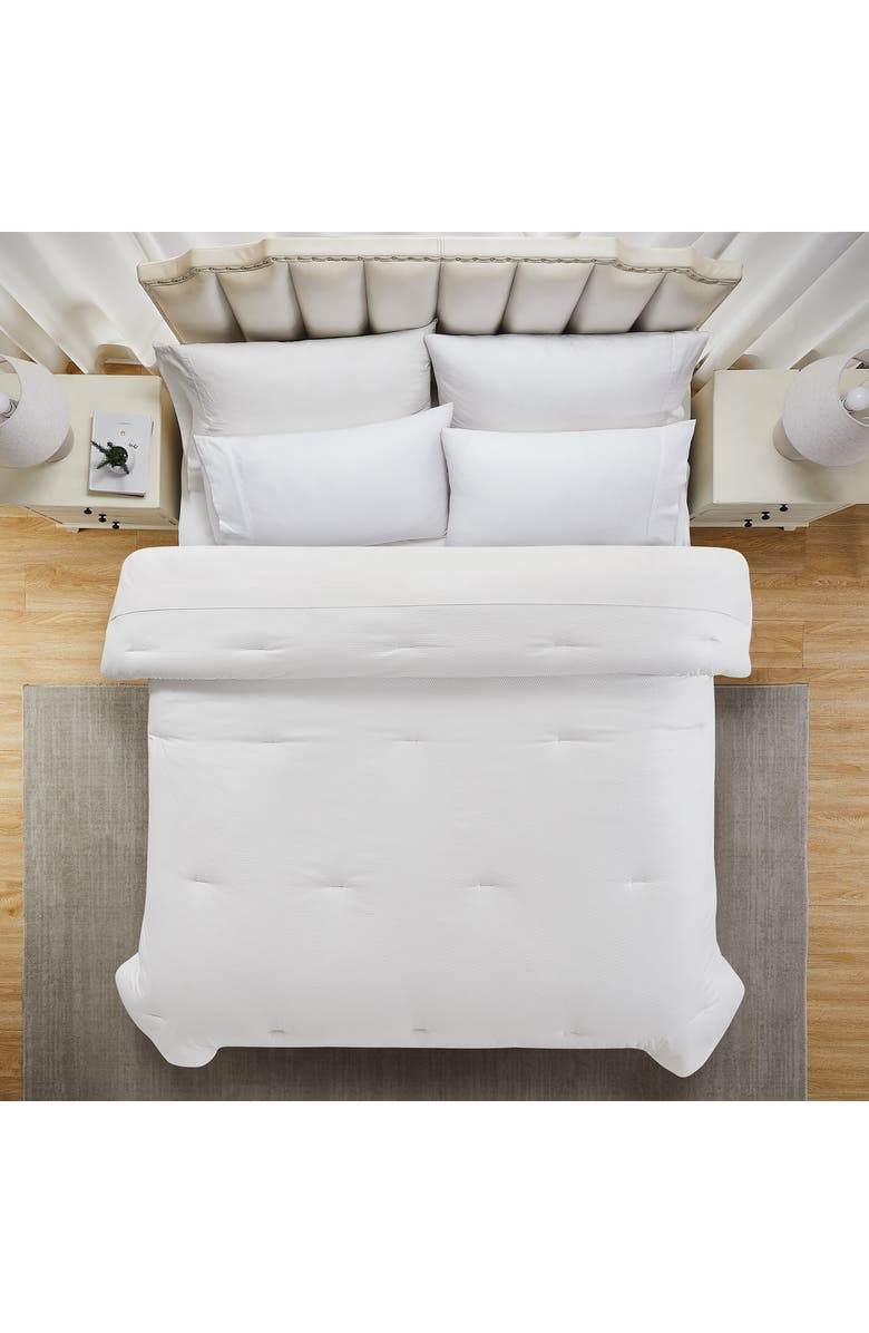 Modern Threads Reversible Microfiber Comforter, Alternate, color, White Check