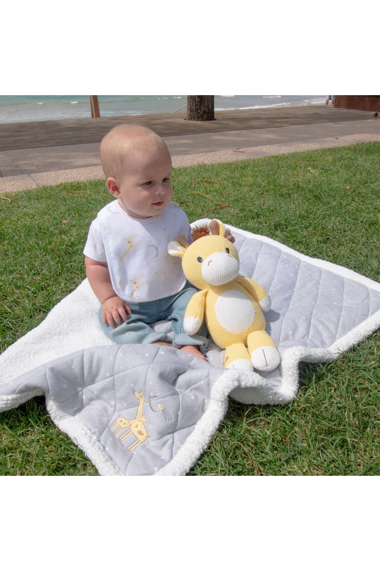 Whimsical Knit Toy - Noah Giraffe, Alternate, color, White