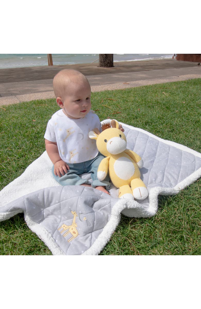 Living Textiles Whimsical Knit Toy - Noah Giraffe, Alternate, color, White